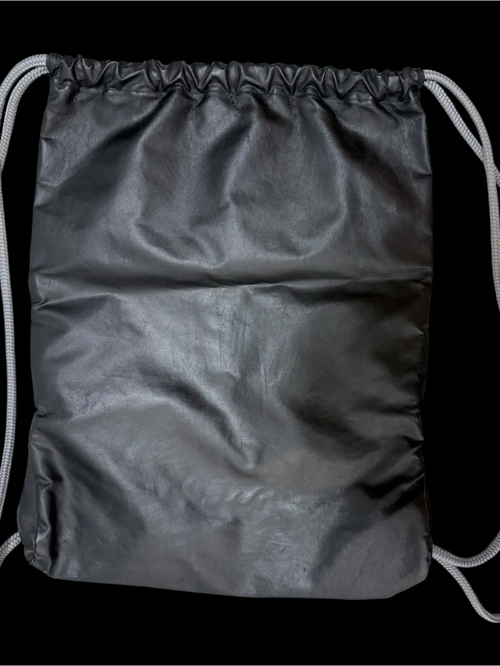 adidas Alliance Drawstring Gym Bag 15L w/ Zip Pocket Black/Gray Pink Logo - Picture 5 of 6